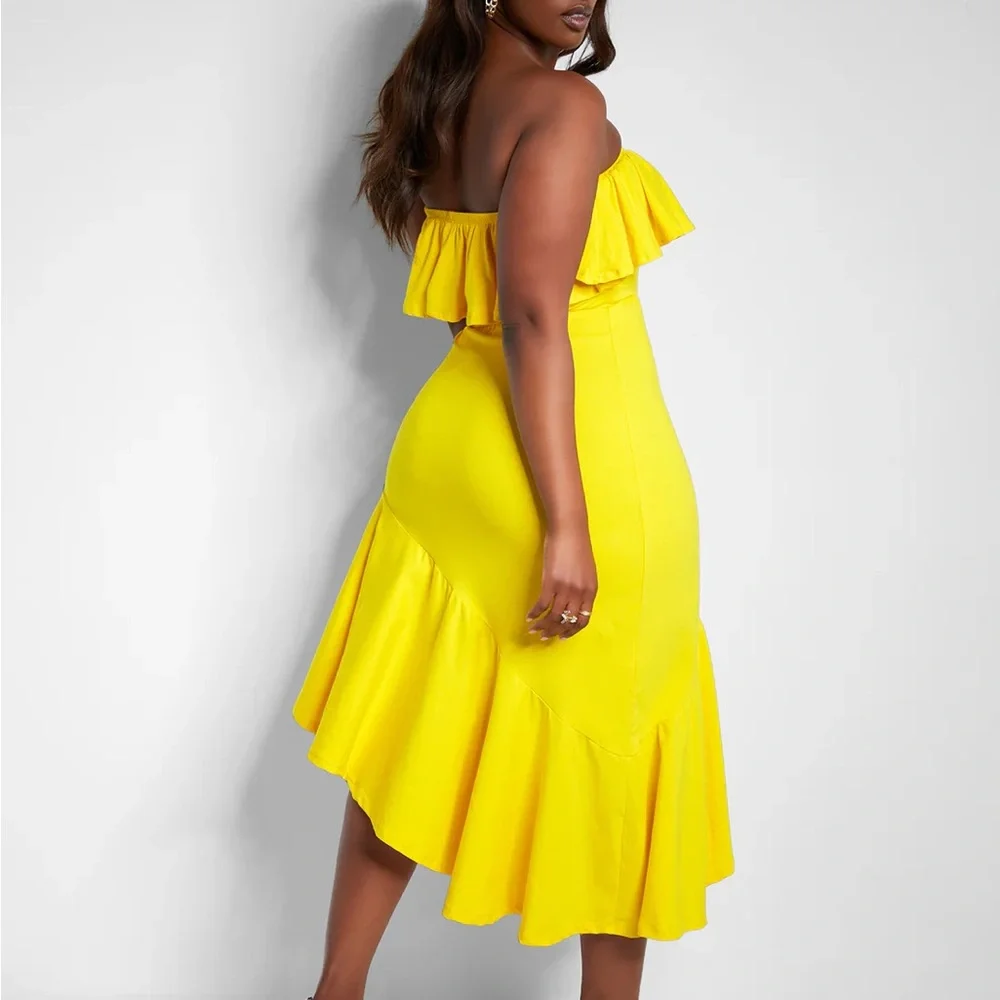 Rebdolls  of Sunshine Ruffled Sleeveless Yellow Dress Size 2X NWT - Picture 10 of 16